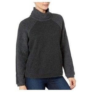 Prana Womens Lockwood Sweater Small S Wool Blend Charcoal Grey Pullover